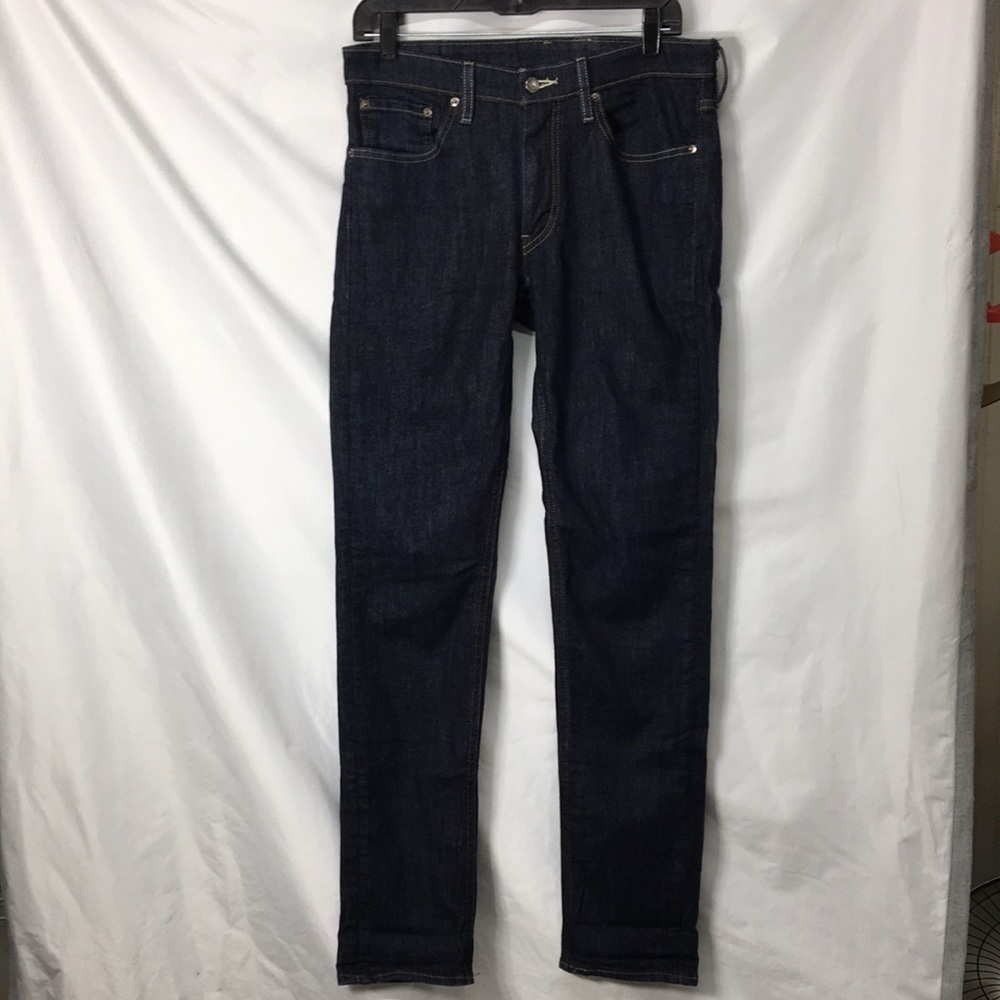 Levi’s Mens 511 Premium Black Leather Label Straight Jeans Size 32x34 Like-New